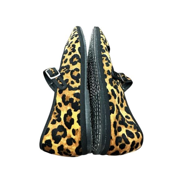 Drogheria Crivellini Square Toe Mary Jane flats in a leopard print EU 40, US 9.5 - Picture 6 of 10